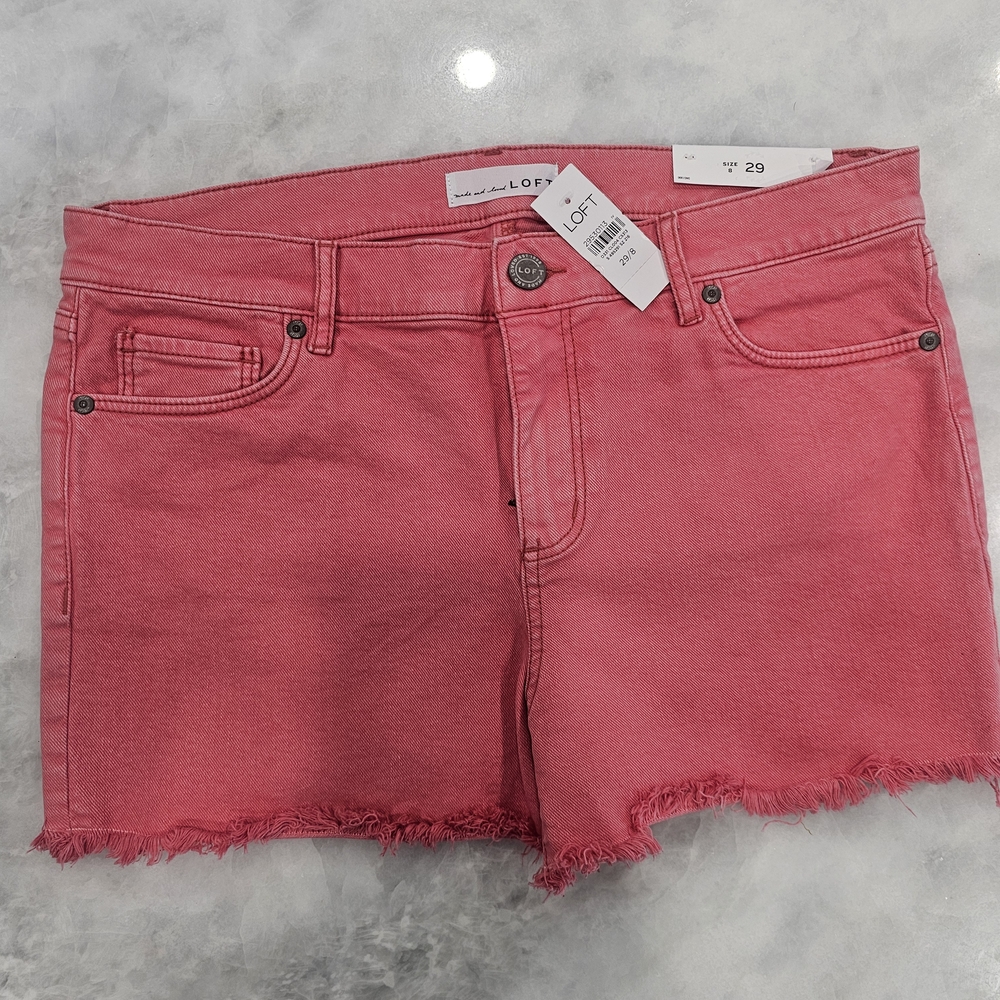 Loft Pink Denim Shorts